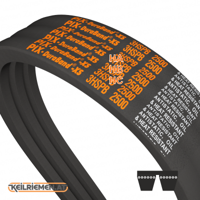 D&D PowerDrive B146 Keilriemen, Gummi, 5/8" X 140" OC