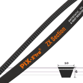 10x6 ( ZX ) formgezahnte, klassische Keilriemen 3