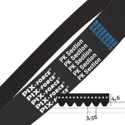 Profil PK hitzebeständig Rippenriemen PK1090%PTH 1