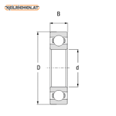 16xxx einreihiges, schmales Rillenkugellager 1