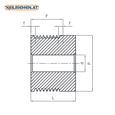 Poly-V Scheibe PJ vorgebohrt 2