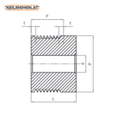 Poly-V Scheibe PJ vorgebohrt 2