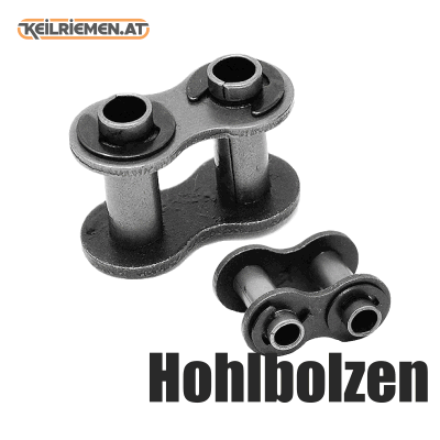 Verbindungsglieder für Hohlbolzen-Rollenketten 1