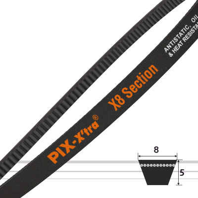 8x5 ( K ) klassische Keilriemen 3