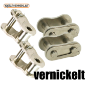 Vernickelte Kettenglieder