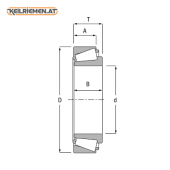 Kegelrollenlager in Zoll-Größe 1