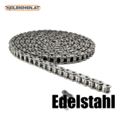Edelstahl Rollenketten im Karton